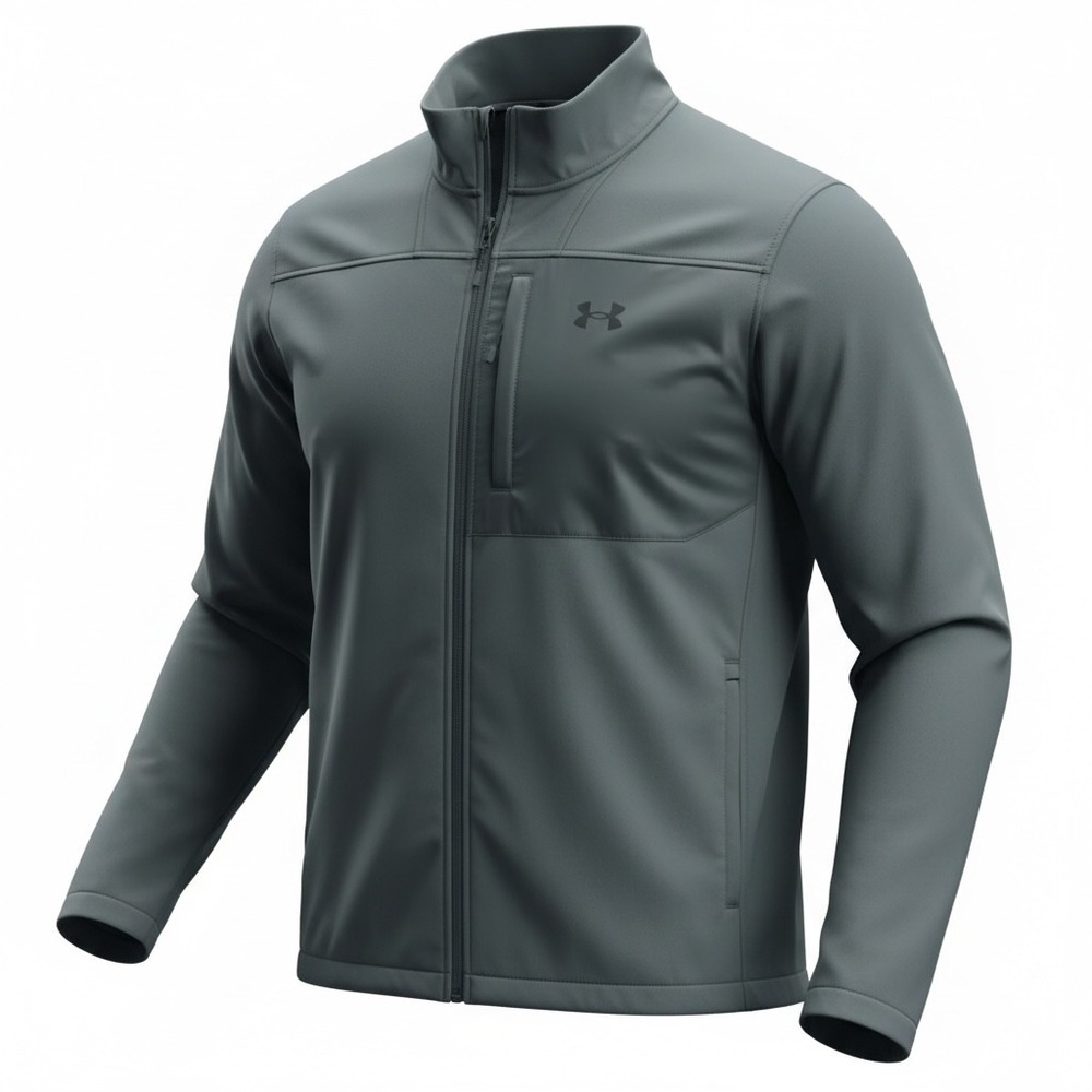 Under Armour Mens Shield Jacket Grey ColdGear Infrared 1371586 New 2XL